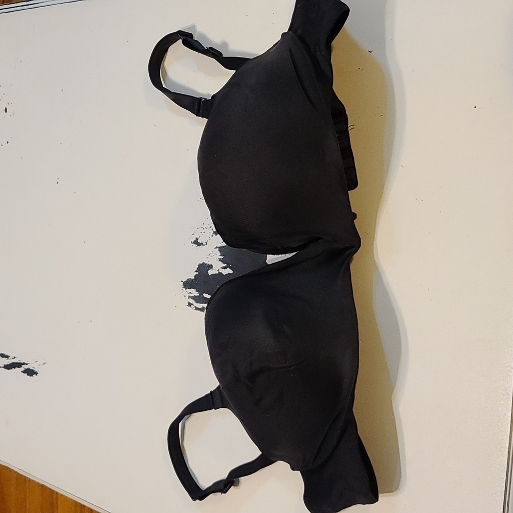 Cacique Women's Bra Black Lightly Padded‎ Underwire Multi-function Straps 40DD